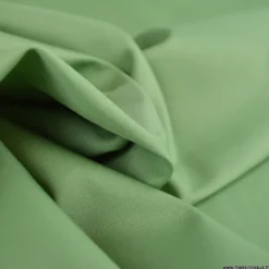 Tissu gabardine sergé coloris amande- OEKO TEX