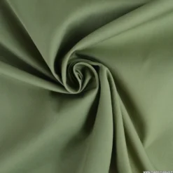 Tissu gabardine sergé coloris olive - OEKO TEX