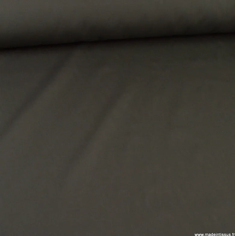Tissu gabardine sergé coloris Chocolat - OEKO TEX