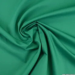 Tissu gabardine sergé coloris vert - OEKO TEX