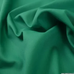 Tissu gabardine sergé coloris vert - OEKO TEX