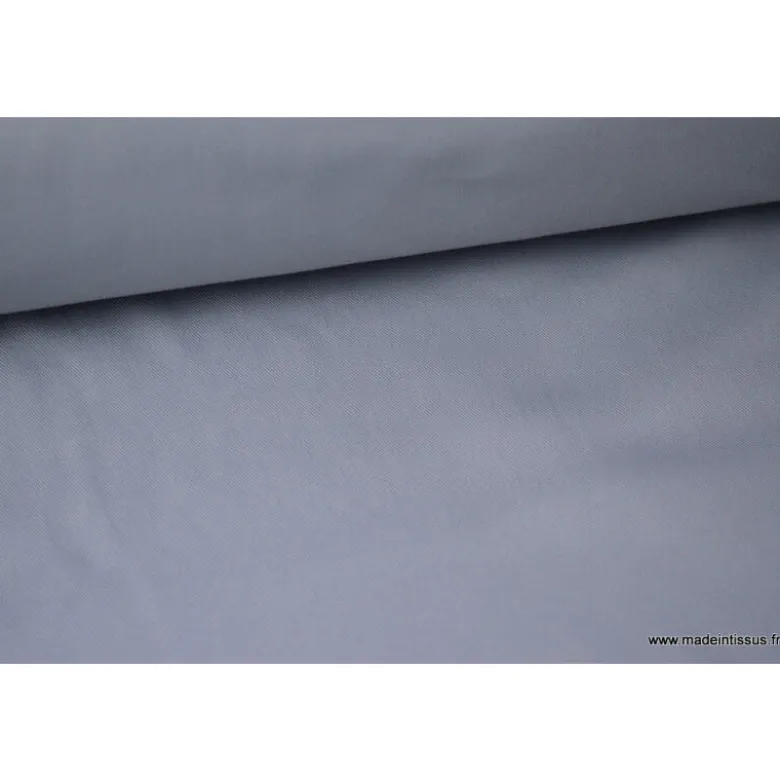 Tissu gabardine sergé coloris Gris souris - OEKO TEX