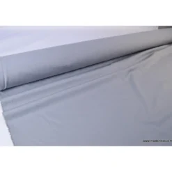 Tissu gabardine sergé coloris Gris souris - OEKO TEX