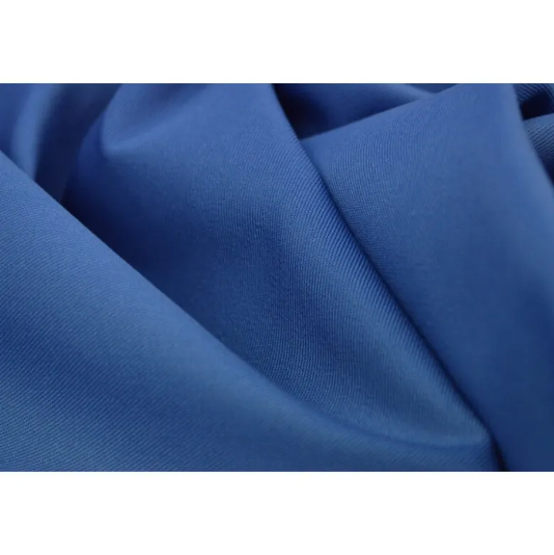 Tissu gabardine sergé coloris bleu jean - OEKO TEX