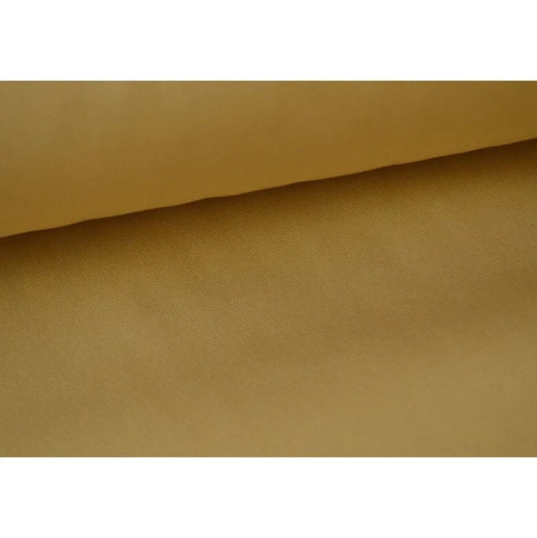 Tissu gabardine sergé coloris sable - OEKO TEX