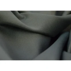 Tissu gabardine sergé coloris gris - OEKO TEX