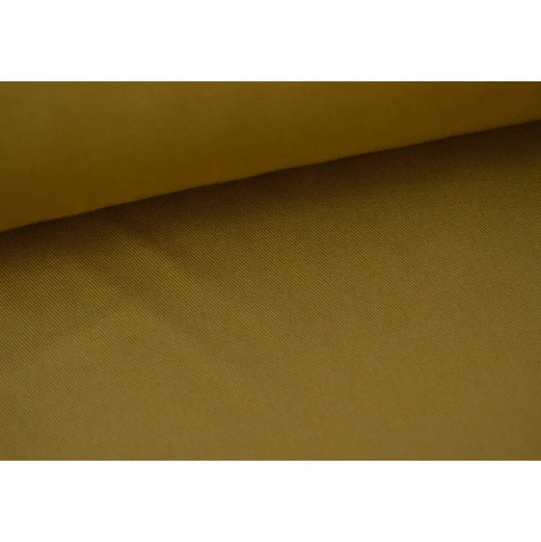 Tissu gabardine sergé coloris camel - OEKO TEX
