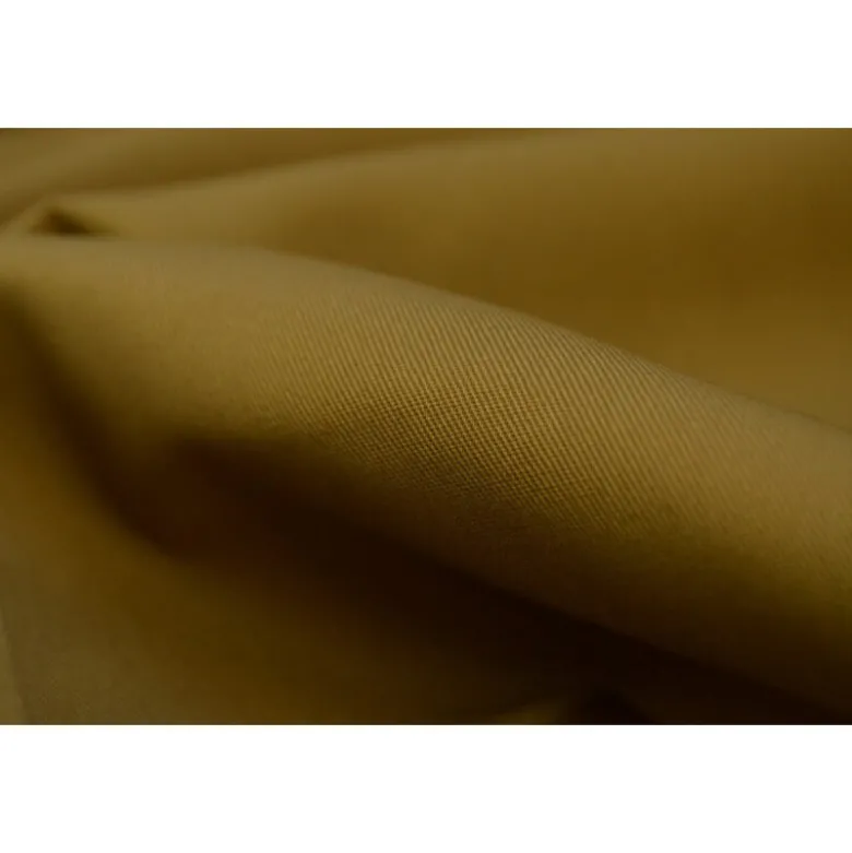 Tissu gabardine sergé coloris camel - OEKO TEX