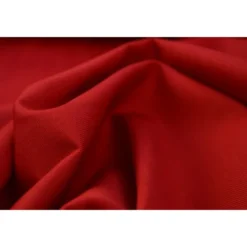 Tissu gabardine sergé coloris rouge - OEKO TEX