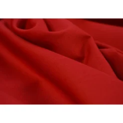 Tissu gabardine sergé coloris rouge - OEKO TEX