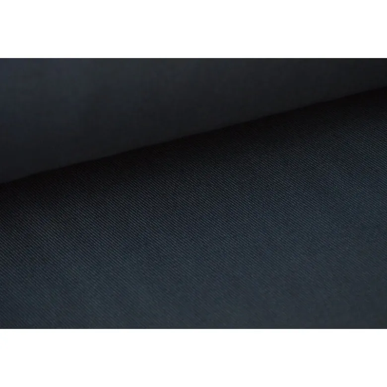 Tissu gabardine sergé coloris gris anthracite - OEKO TEX