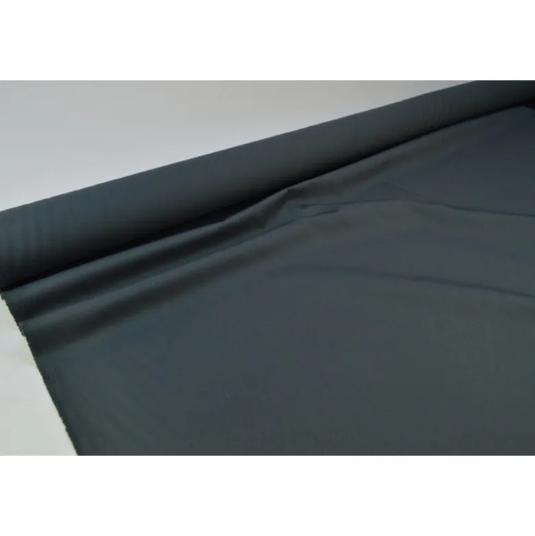 Tissu gabardine sergé coloris gris anthracite - OEKO TEX
