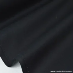 Tissu gabardine sergé coloris noir - OEKO TEX