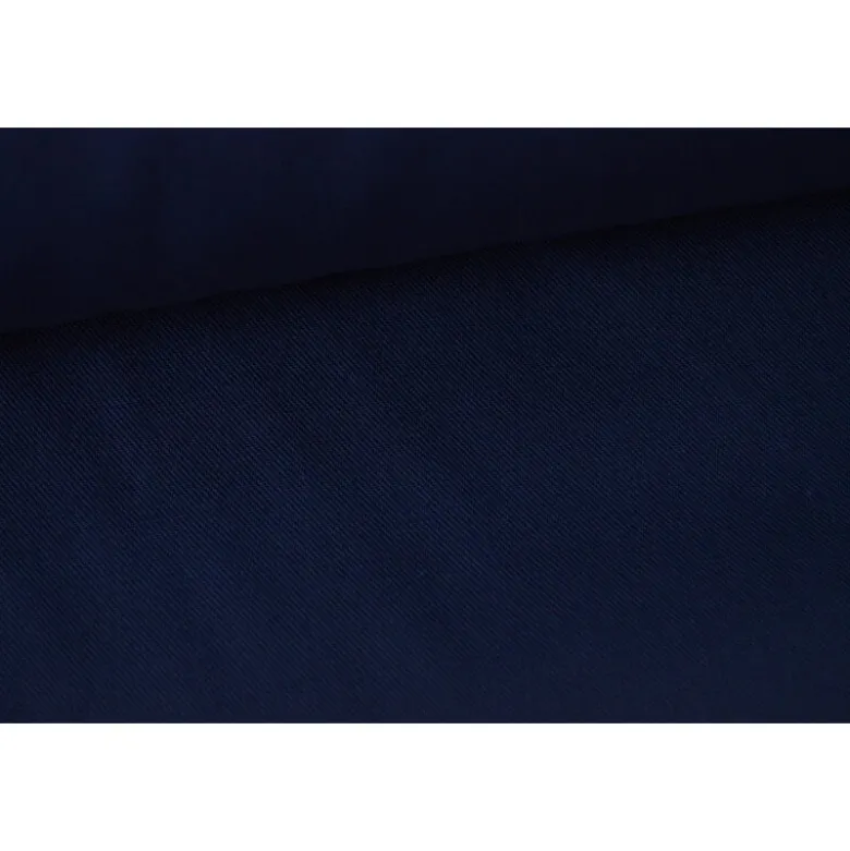 Tissu gabardine sergé coloris bleu marine - OEKO TEX