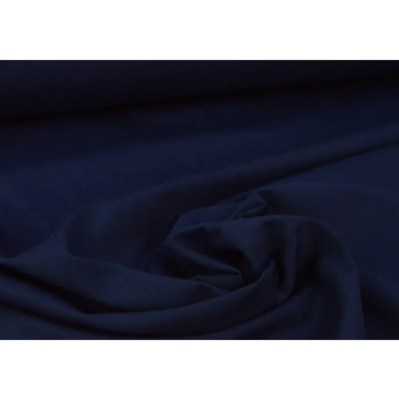 Tissu gabardine sergé coloris bleu marine - OEKO TEX