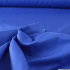 Tissu gabardine sergé polyester coton coloris Bleu roi - OEKO TEX