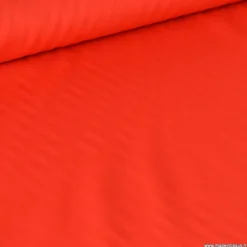Tissu gabardine sergé polyester coton coloris rouge écarlate - OEKO TEX