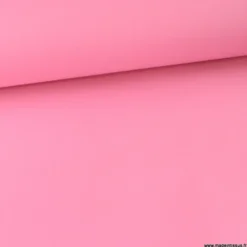 Tissu gabardine sergé polyester coton coloris Rose bonbon - OEKO TEX