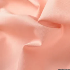 Tissu gabardine sergé polyester coton coloris Rose poudré - OEKO TEX