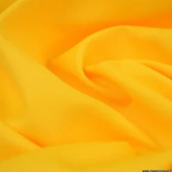 Tissu gabardine sergé polyester coton coloris Jaune - OEKO TEX
