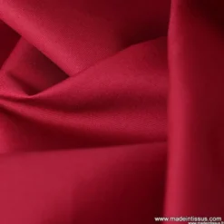 Tissu gabardine sergé polyester coton coloris hermès - OEKO TEX