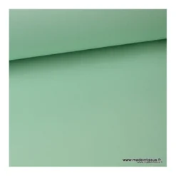 Tissu gabardine sergé polyester coton coloris menthe - OEKO TEX