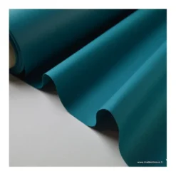 Tissu gabardine sergé polyester coton coloris émeraude - OEKO TEX