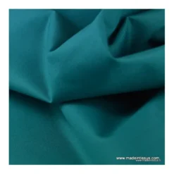 Tissu gabardine sergé polyester coton coloris émeraude - OEKO TEX