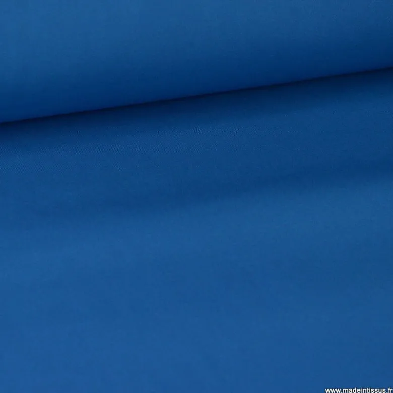 Tissu gabardine sergé polyester coton coloris petrole - OEKO TEX