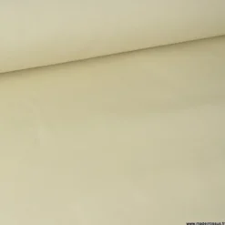 Tissu gabardine sergé polyester coton coloris écru - OEKO TEX