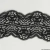 Tissu Galon dentelle elastique noir 7,8cm