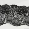 Tissu Galon dentelle elastique noir 9cm