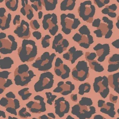 Tissu imperméable type ciré motif Panthère léopard Graou