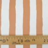 Tissu imperméable type ciré à rayures larges Camel et blanches