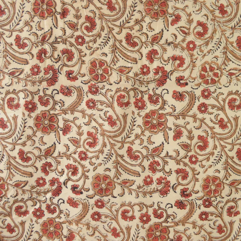 Tissu Indien Block Print Marathi - kalamkari