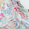 Tissu Indien Block Print Omiraj fond Bleu - kalamkari