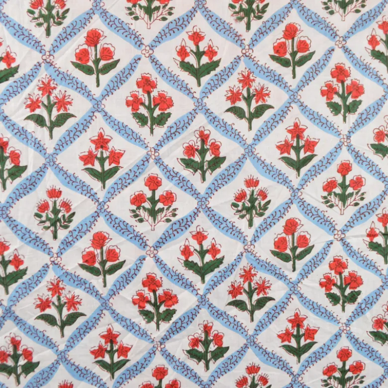 Tissu Indien Block Print Sundesh - kalamkari