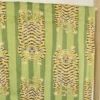 Tissu Indien Block Tigres - vert amande