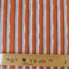Tissu indien en voile de coton Lachung – Motif rayures Cognac