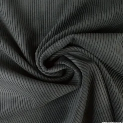 Tissu isolant thermique & occultant en velours grosses côtes Alberta - anthracite
