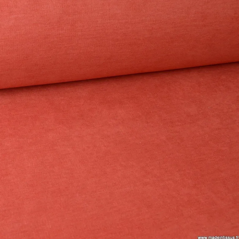Tissu isolant thermique occultant Alaska brique