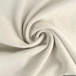 Tissu isolant thermique occultant Alaska Blanc cassé