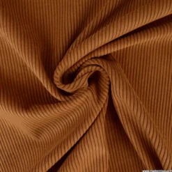 Tissu isolant thermique & occultant en velours grosses côtes Alberta - Camel