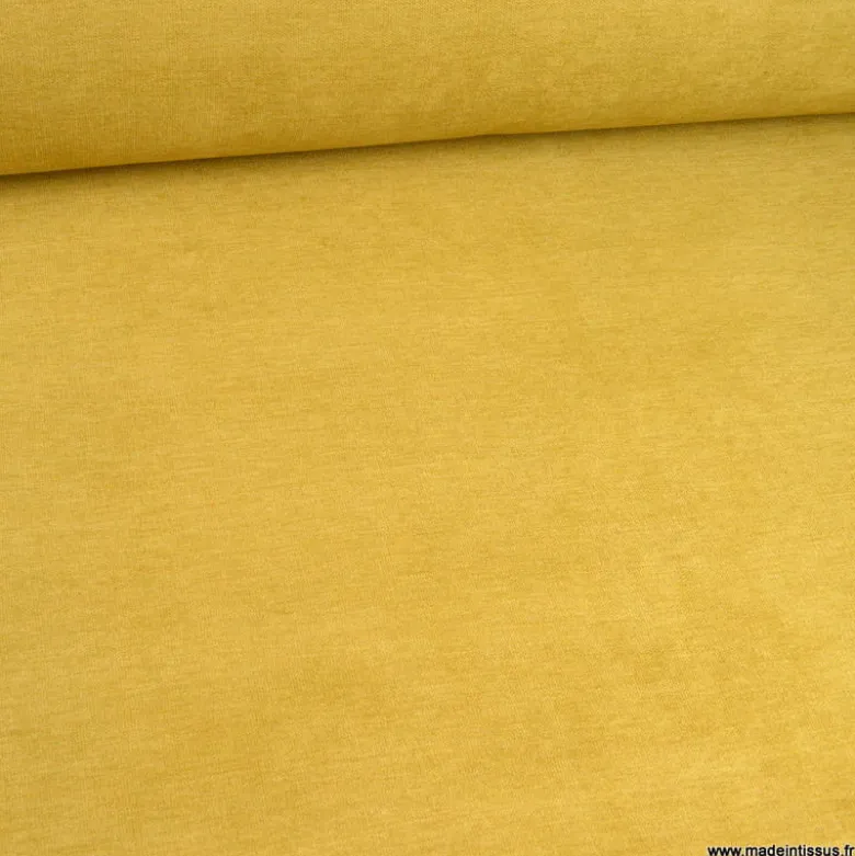 Tissu isolant thermique occultant Alaska ocre