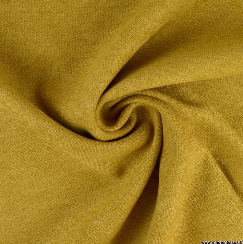 Tissu isolant thermique occultant Alaska ocre
