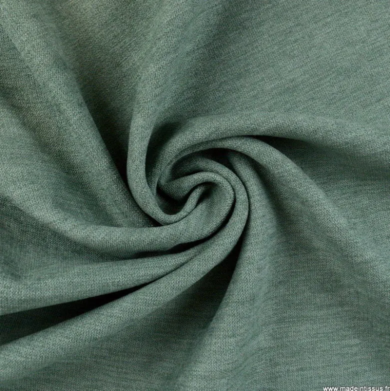 Tissu isolant thermique occultant Alaska celadon