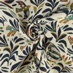 Tissu jacquard Jungle Mystic multicouleurs