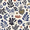 Tissu jacquard Mage bleu d'ameublement - made in france