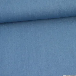 Tissu jean coton bleu