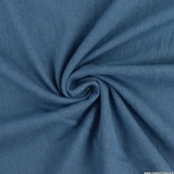 Tissu jean coton bleu